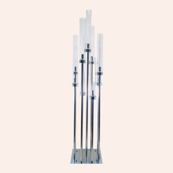 Square Candelabra 9 stem silver